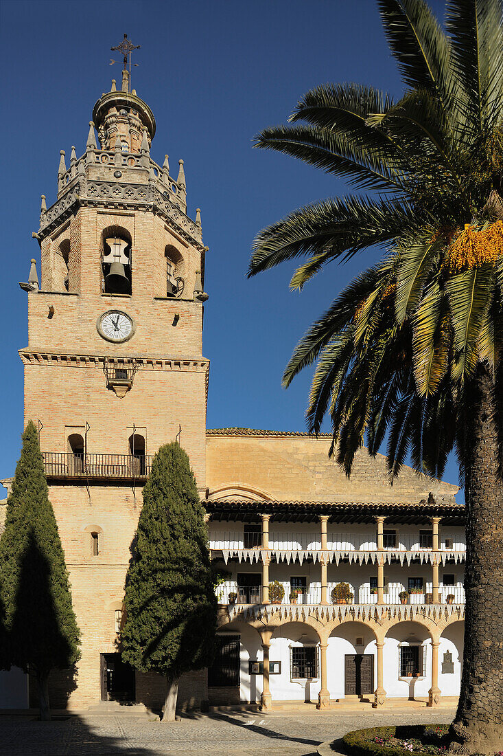 14Th Century Iglesia De Santa Maria De La Encarnacion La Mayor In Plaza Duquesa De Parcent; Ronda Malaga Spain