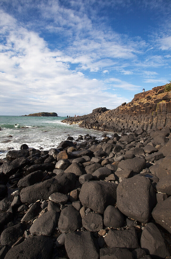 Felsen entlang der Küste; Fingal Head New South Wales Australien