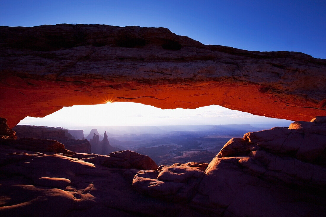 Sunrise At Mesa Arch; Utah United States Of America