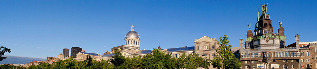 Notre-Dame-De-Bon-Secours Kapelle und Bonsecours Markt; Montreal Quebec Kanada