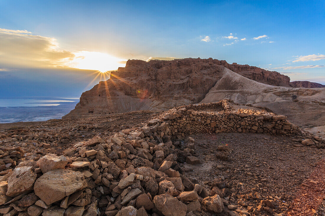 Ancient Fortification Of Masada; Israel