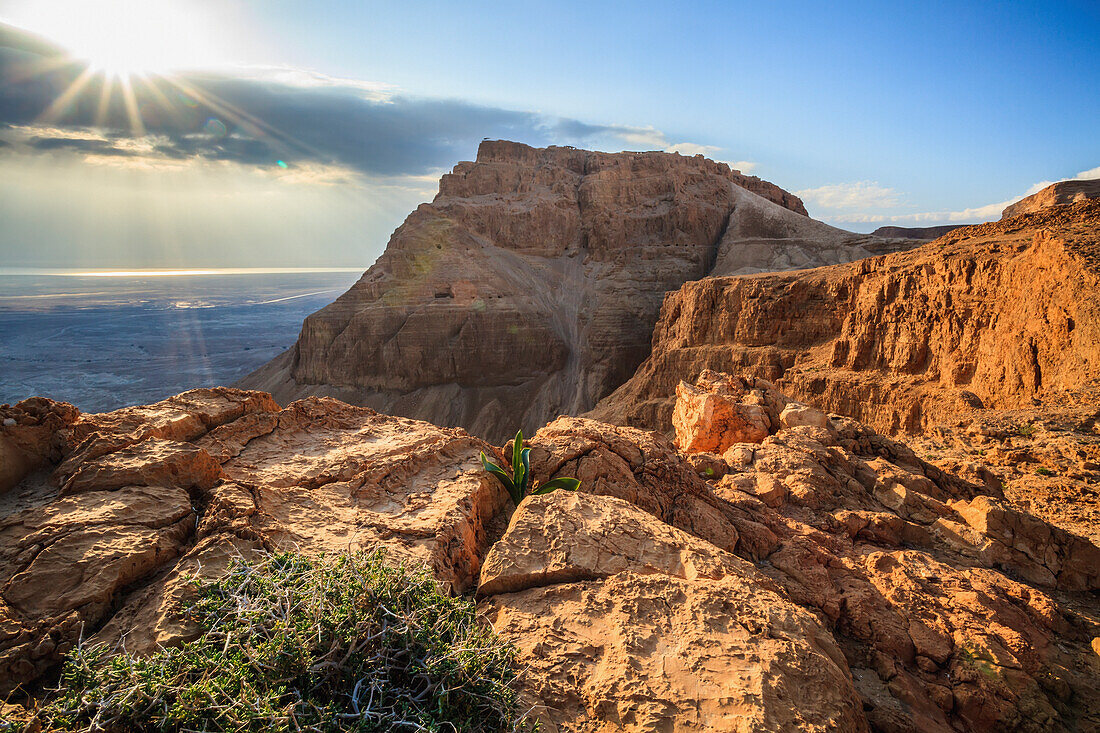 Antike Festungsanlage von Masada; Israel