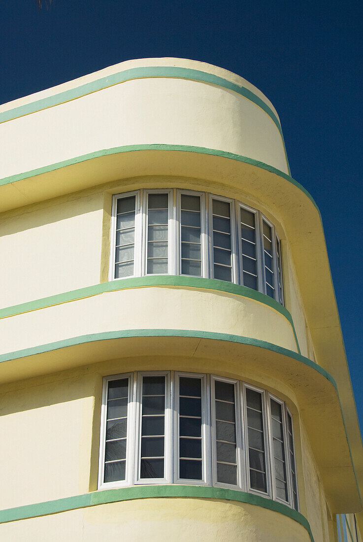 USA, Florida, Miami, South Beach, Art Deco District, klassisches Gebäude.