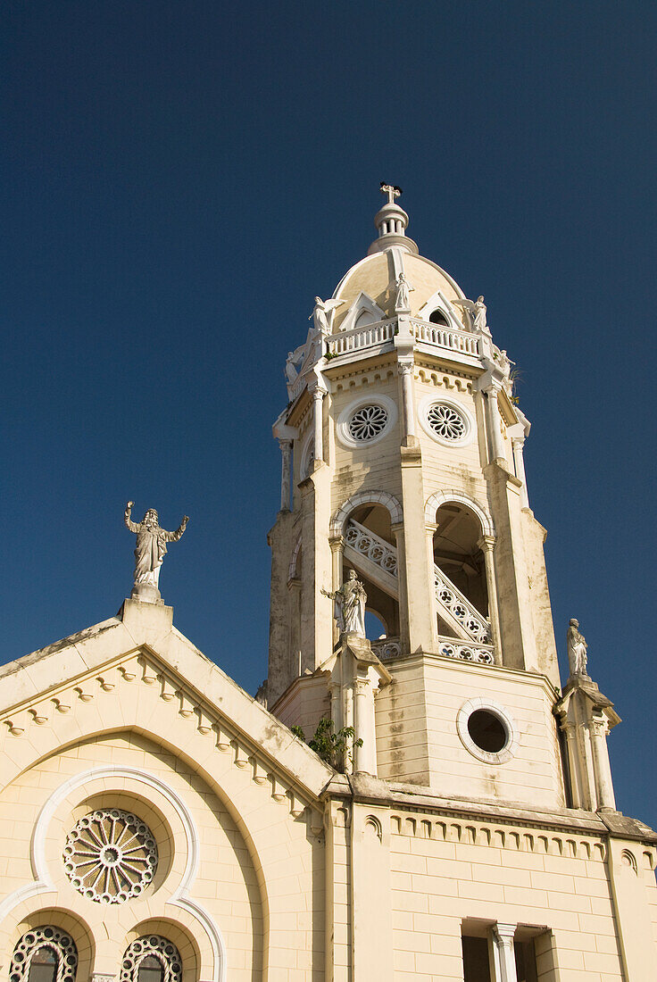 Panama, Panama City, Cosco Viejo, Plaza Bolivar, Church and Convent of San Francisco de Asis.