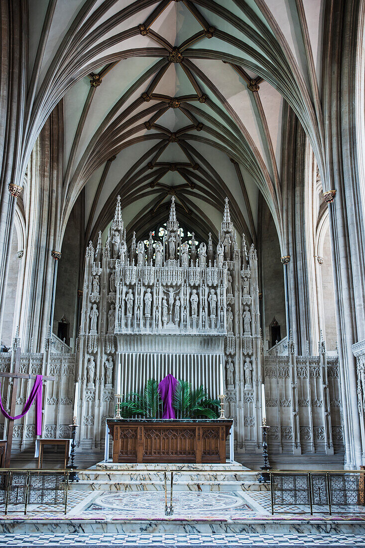 Altar in der Kathedrale von Bristol; Bristol Avon England