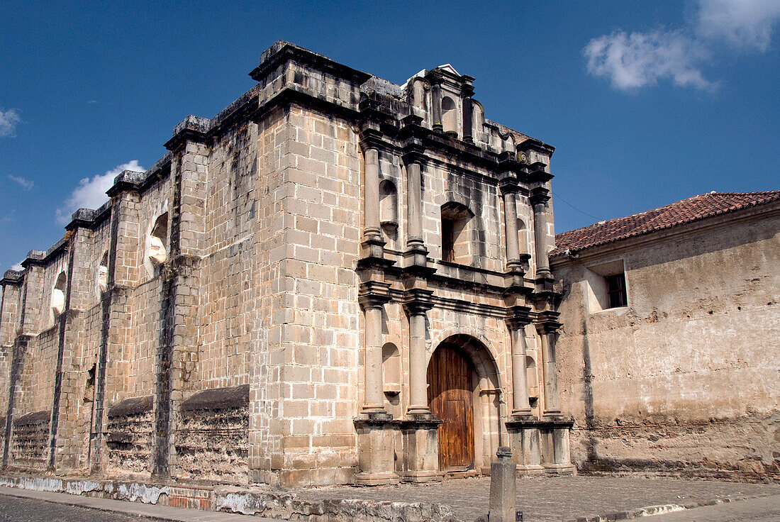 Guatemala, Antigua, the ruined convent of Las Capuchinas