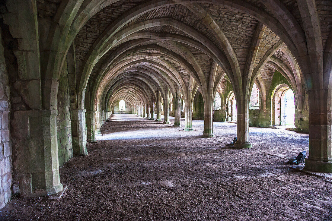 Cellarium At Fountains Abbey; Aldfield North Yorkshire England