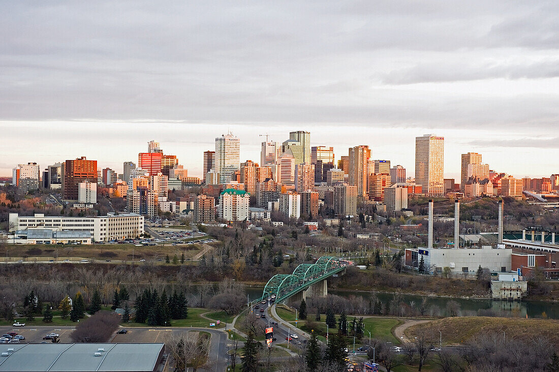 Skyline Of Edmonton; Edmonton Alberta Canada