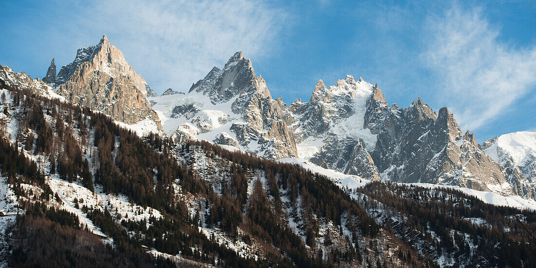 Französische Alpen; Chamonix-Mont-Blanc Rhone-Alpes Frankreich