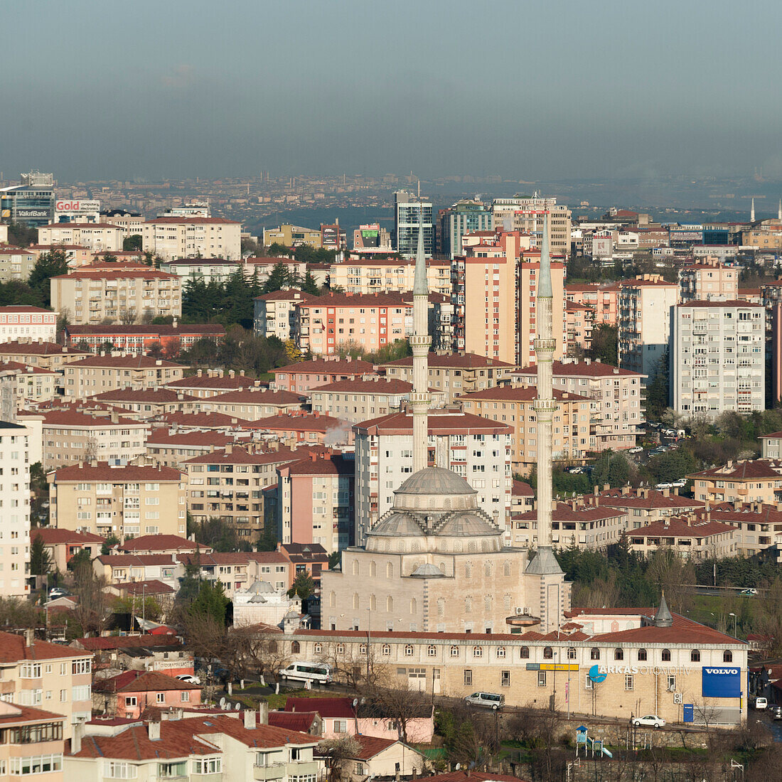View Of The Buildings And Mosques; Istanbul Turkey