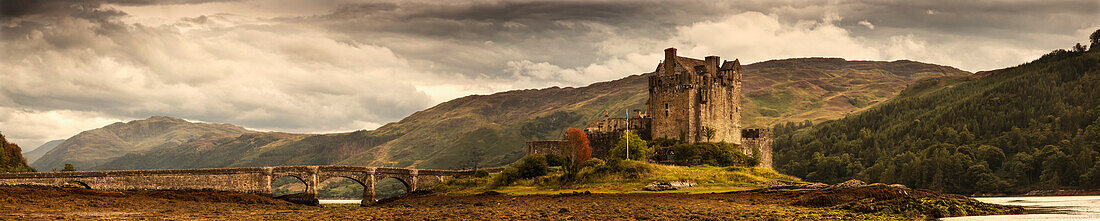 Castle On A Hill; Kyle Of Lochalsh Highlands Scotland