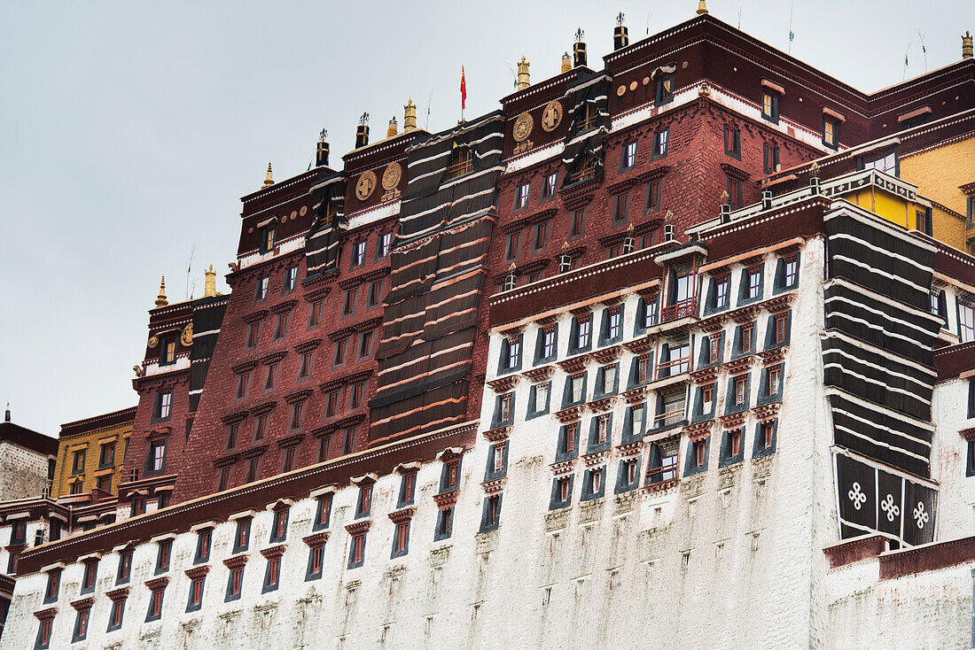 Potala Palace, Detail; Lhasa, Xizang, China