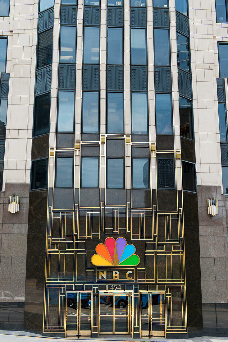 The Entrance Of The Building For Nbc; Chicago Illinois United States Of America