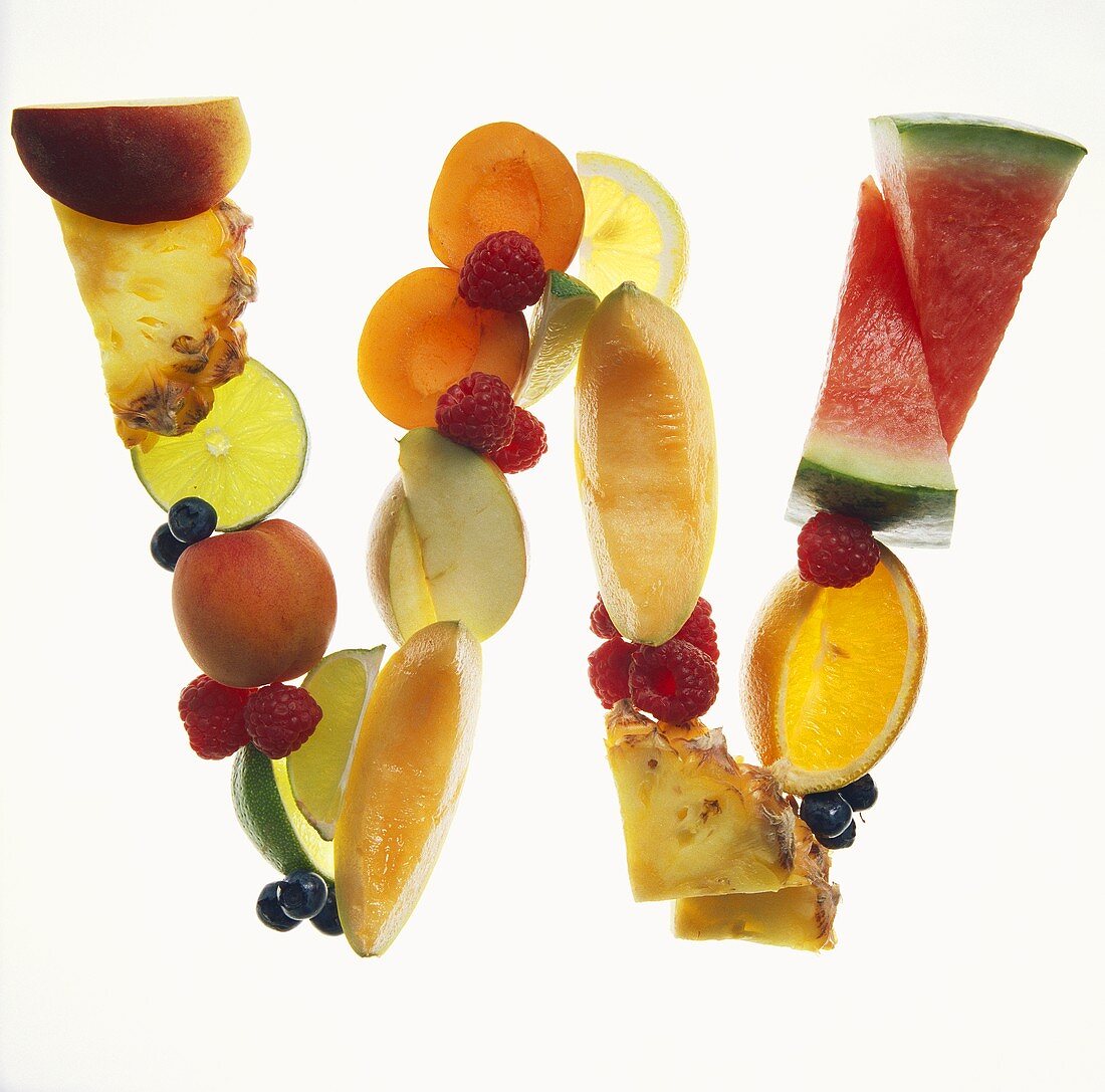 Fruit Forming the Letter W
