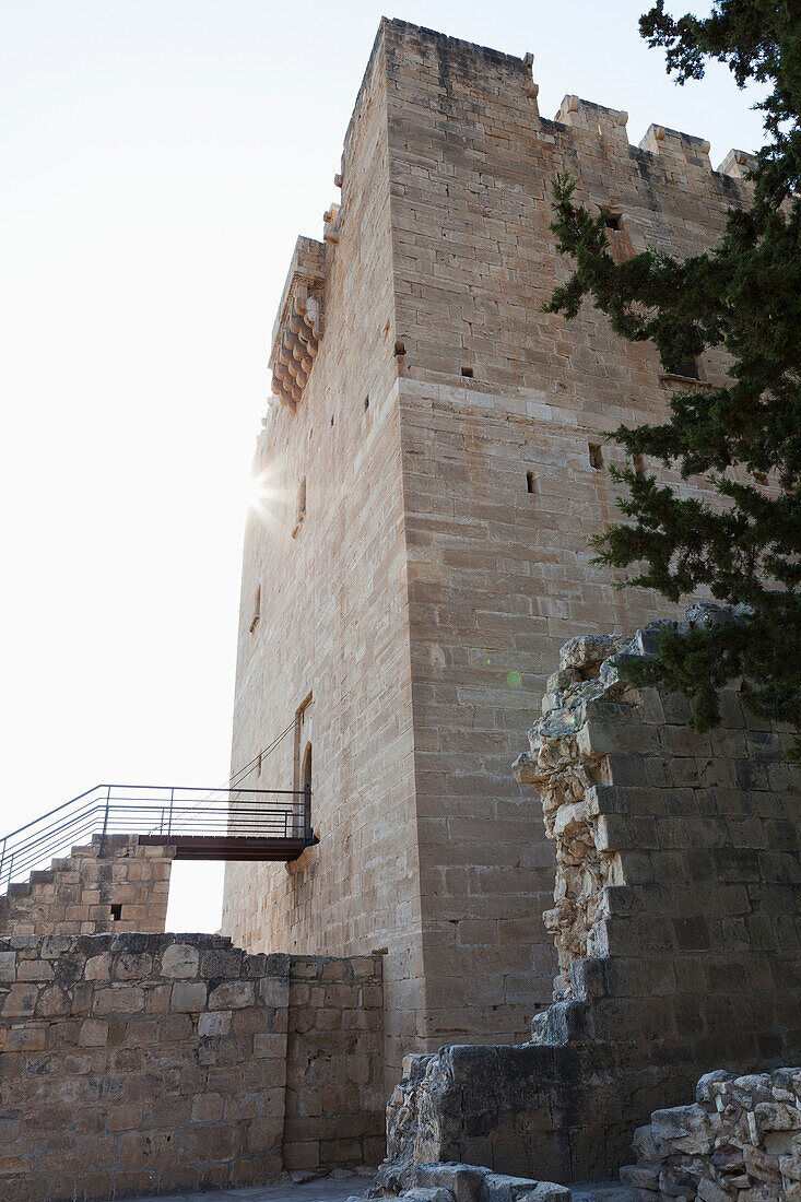 Cyprus, Kolossi, Stone tower of Kolossi Castle