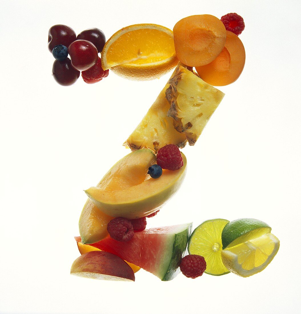 Fruit Forming the Letter Z