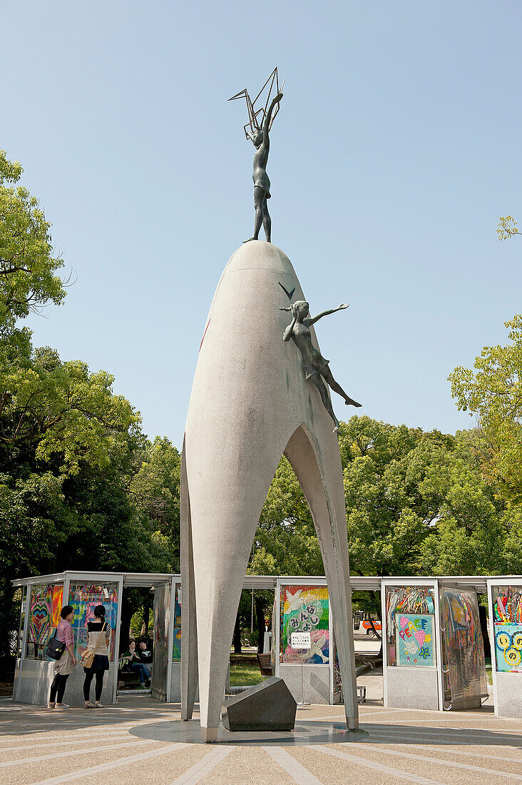 Japan, Children's Peace Monument In Hiroshima Peace Memorial Park; Hiroshima