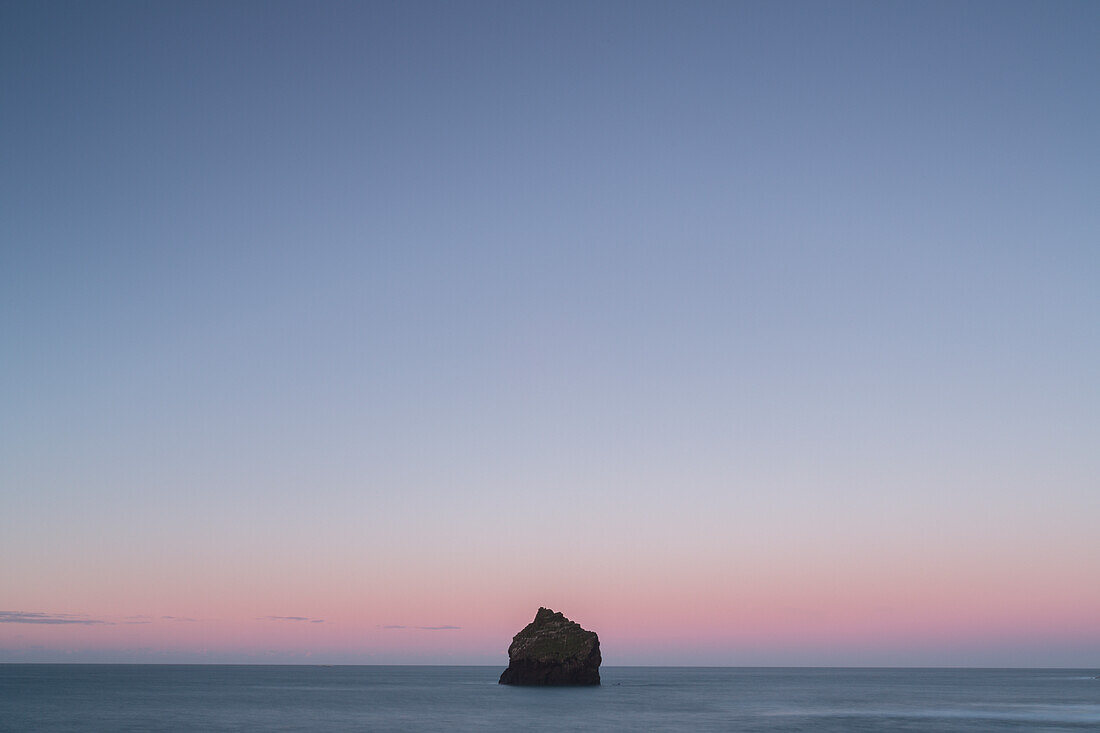 Sunrise Over The Atlantic Ocean Off The Southwestern Tip Of Iceland, Seen From The Reykanenes Peninsula; Iceland