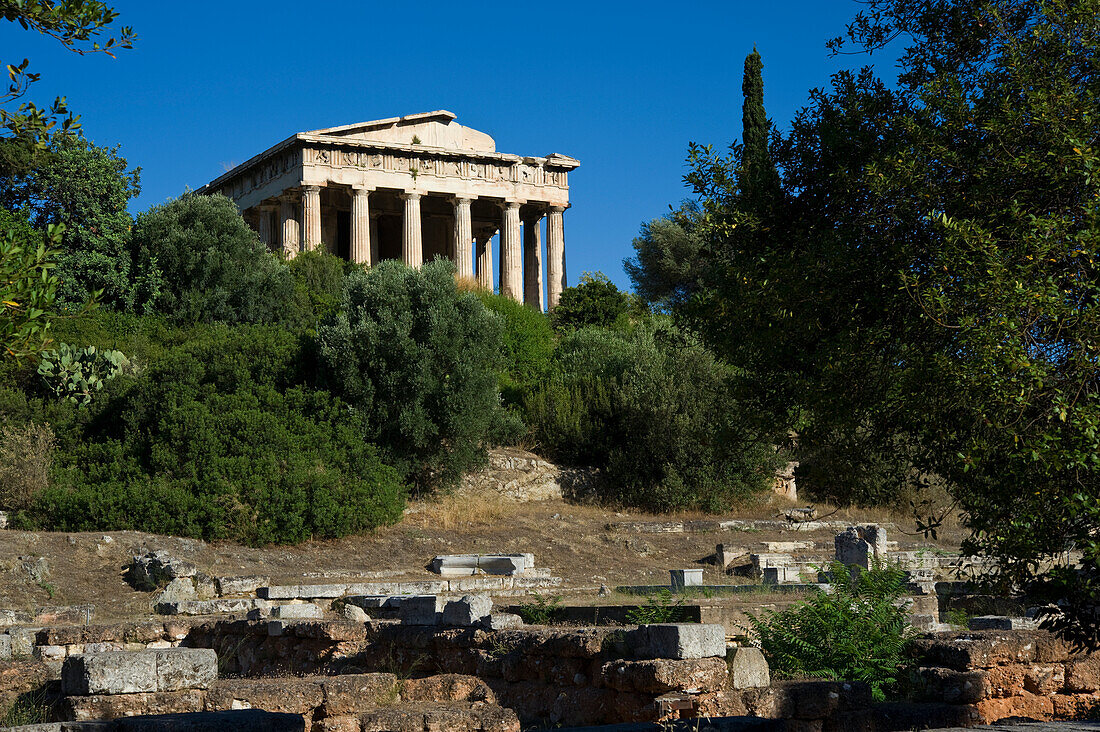 Hephaistos-Tempel auf der antiken Agora von Athen; Athen, Griechenland