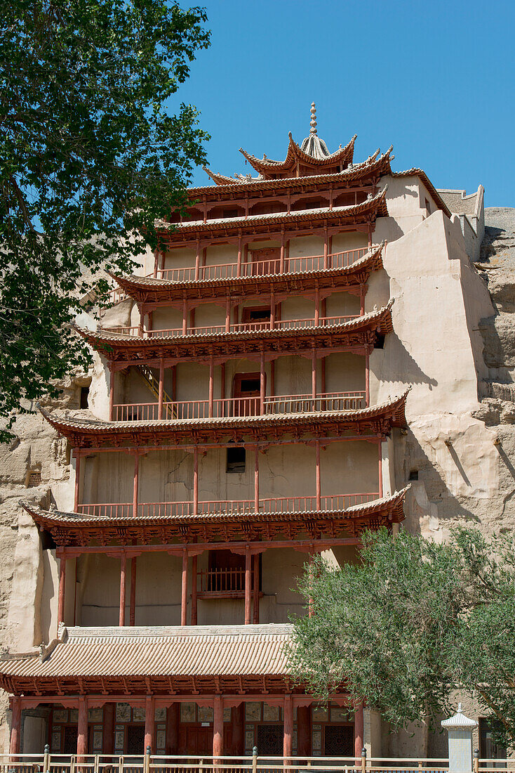 Tausend-Buddha-Grotte; Jiuquan, Gansu, China