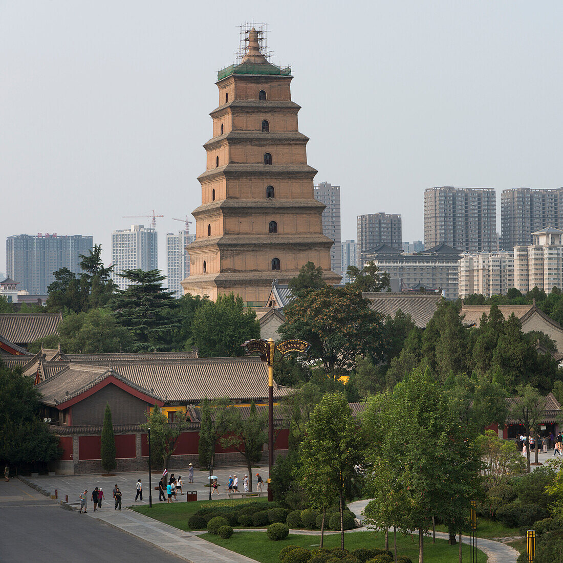 Riesige Wildganspagode; Xi'an, Shaanxi, China