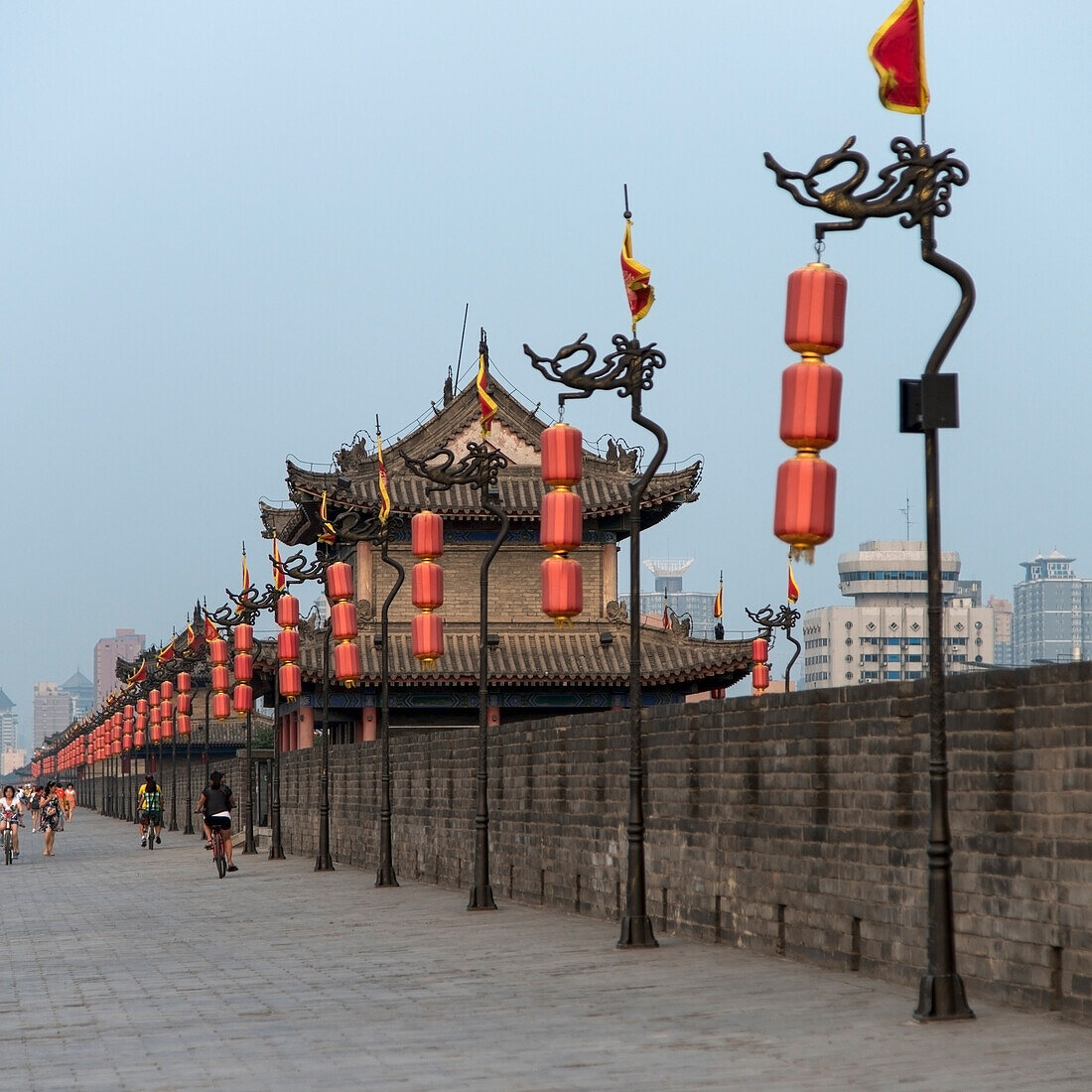 Lianhu Uralte Stadtmauer; Xi'an, Shaanxi, China