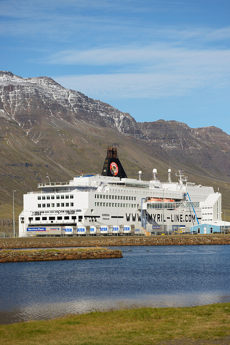 Smiryl Line Ferry To Denmark; Seydisfjordur, Eastfjords Of Iceland, Iceland