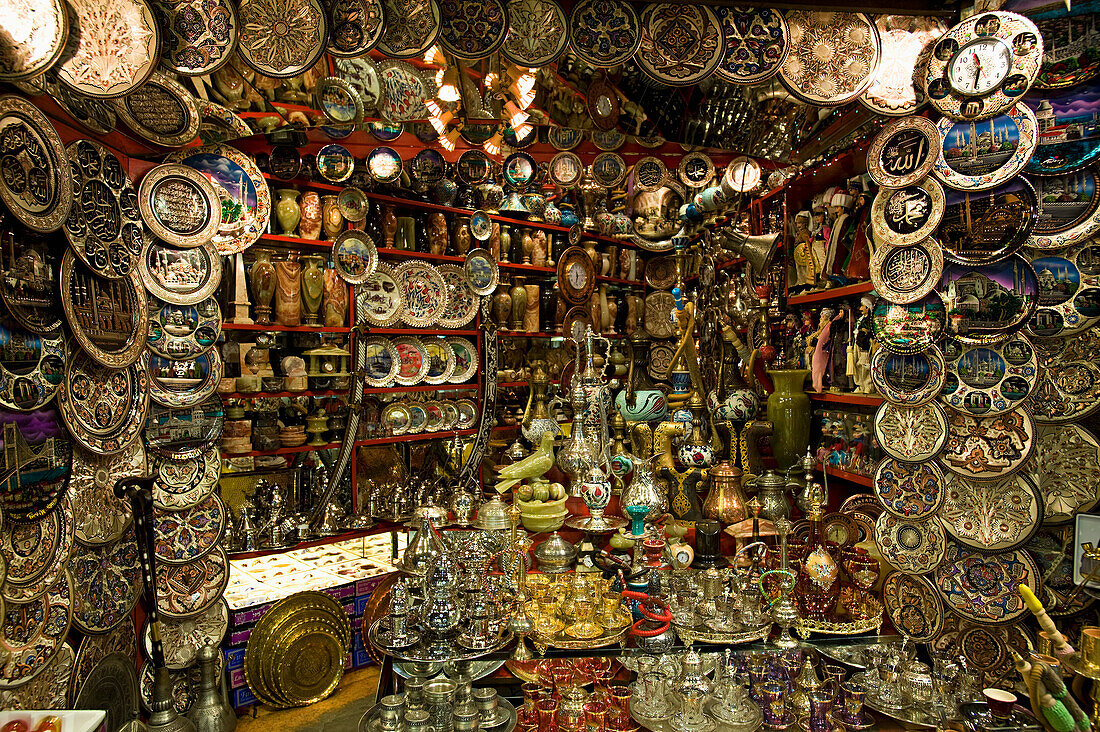 Souvenirs In Grand Bazaar; Istanbul, Turkey