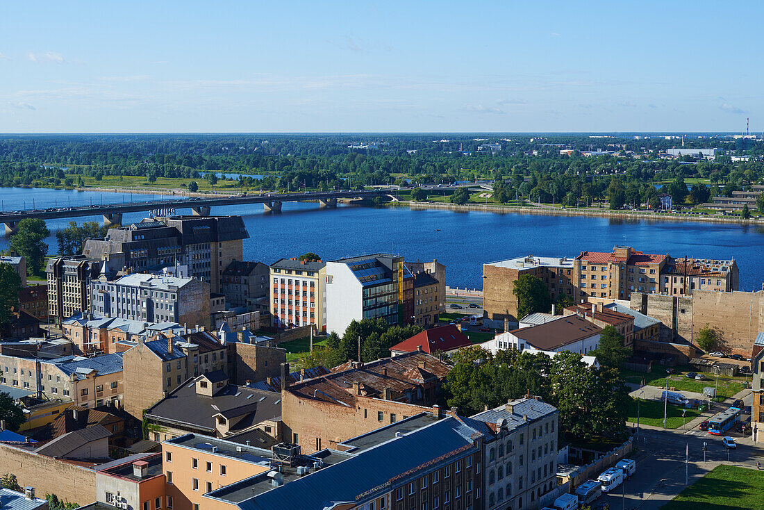 View From Academy Of Science Towards Daugava River; Riga, Latvia