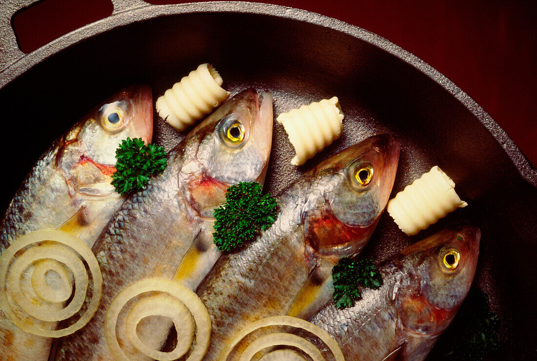 Fish Frying in Pan