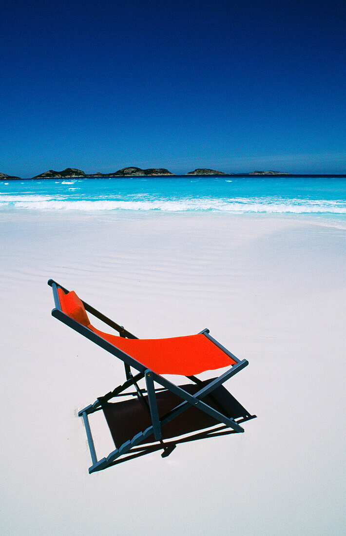 Liegestuhl am Strand