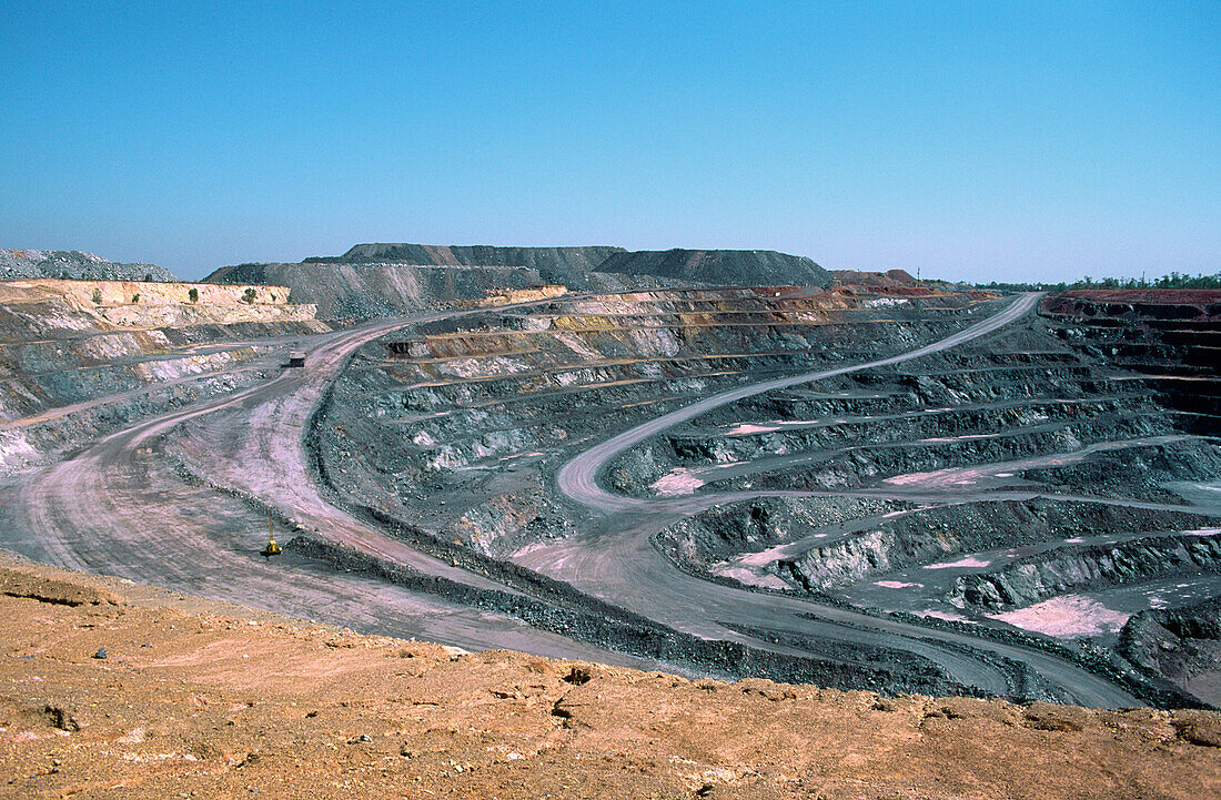 Uranbergwerk, offener Tagebau, Australien