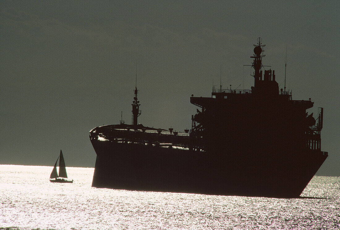 Tanker, English Bay, Vancouver, Britisch-Kolumbien, Kanada
