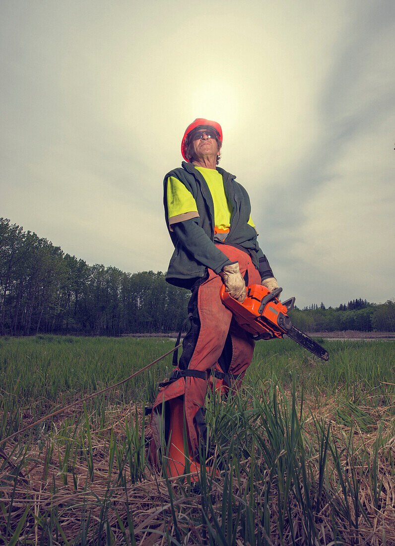 Portrait of Maintance Worker, Saskatchewan, Canada