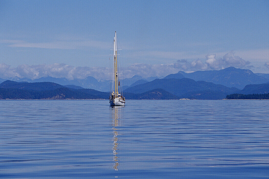 Segelboot, British Columbia, Kanada