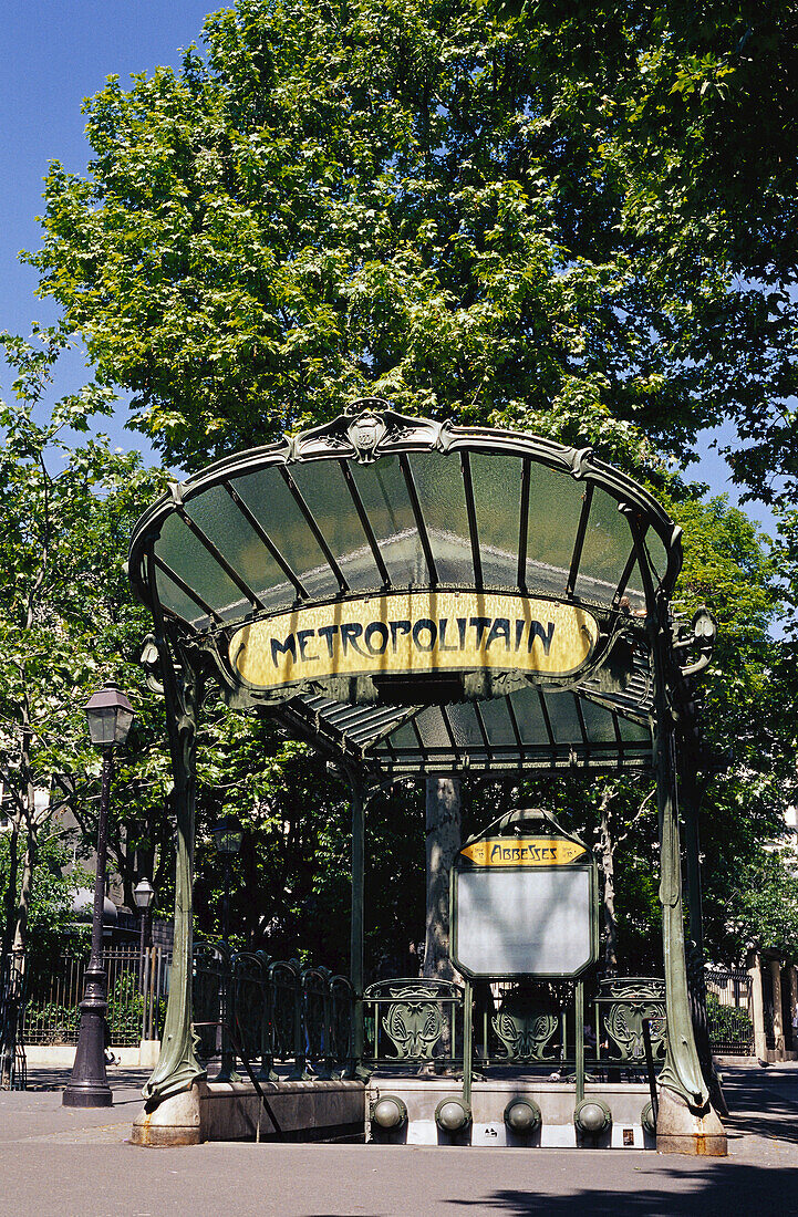 Metro Sign, Paris, France