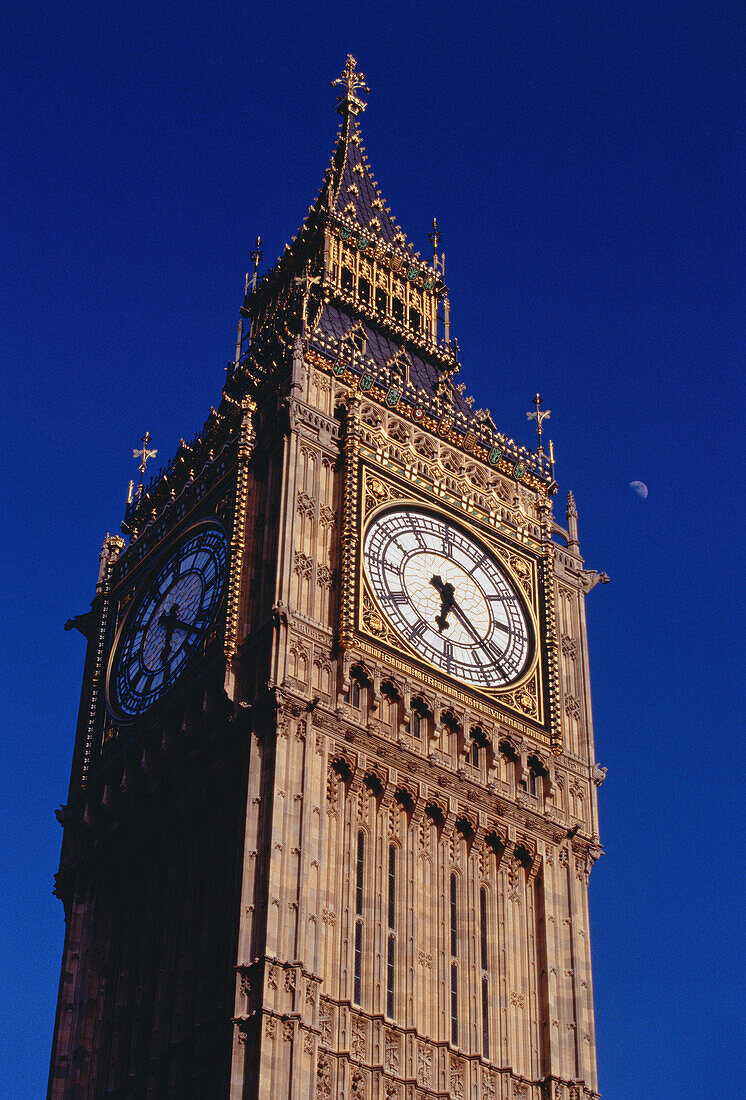 Looking Up at Big Ben London, England