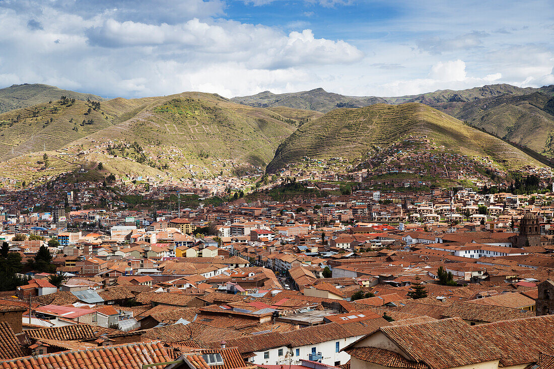 Rooftops, Cuzco, Peru