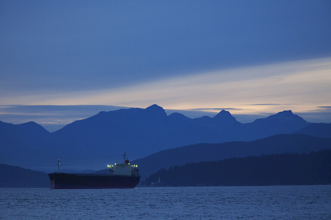 Freighter, English Bay, Vancouver, British Columbia, Canada