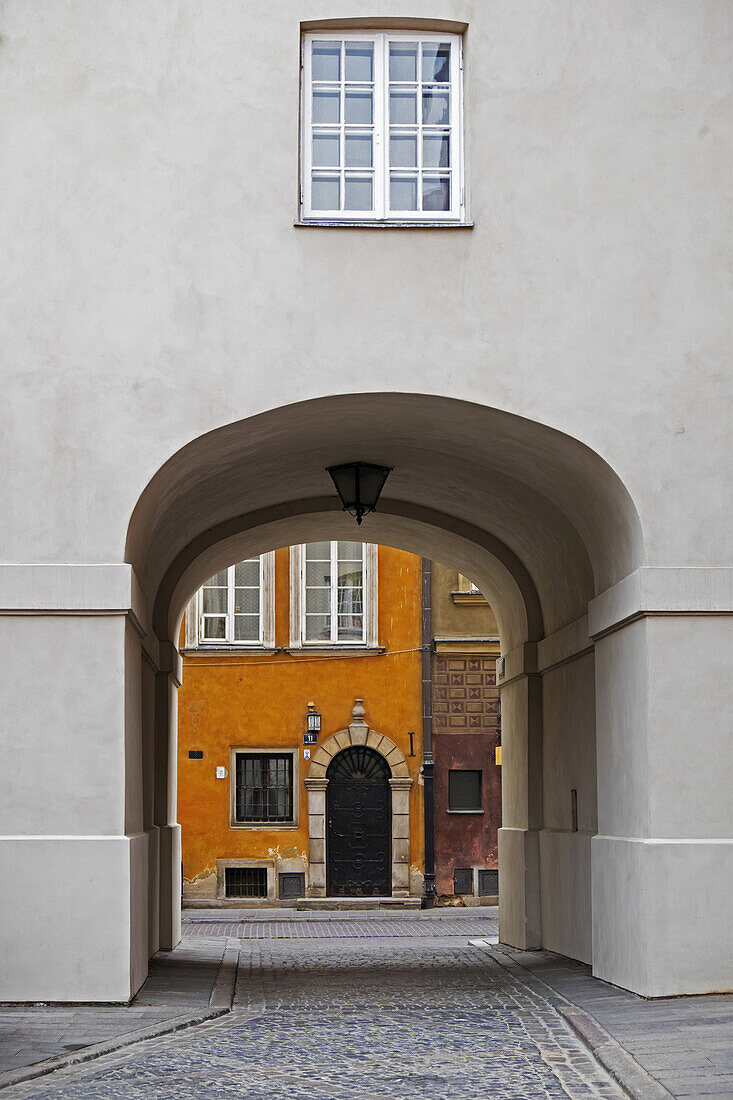 Passage through Building, Stare Miasto, Warsaw, Poland