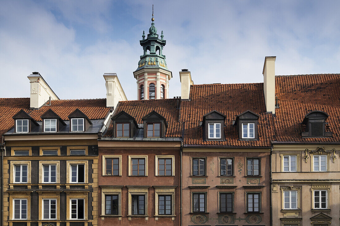 Tower over Buildings, Stare Miasto, Warsaw, Poland