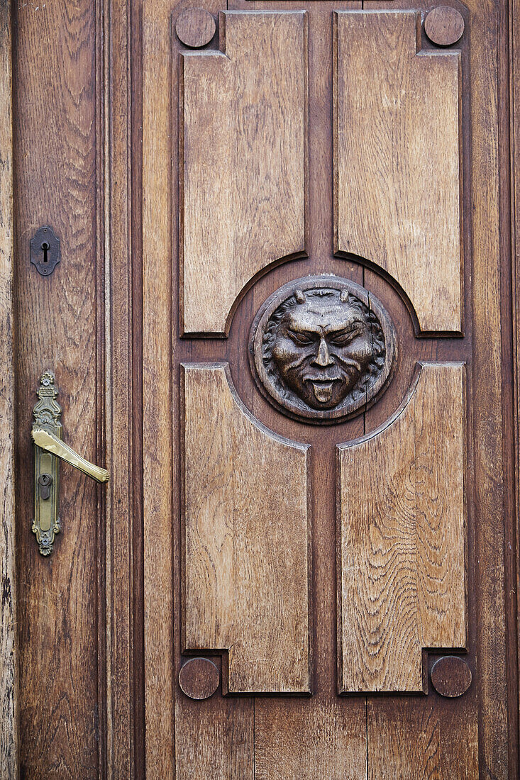 Detail on Door, Stare Miasto, Warsaw, Poland