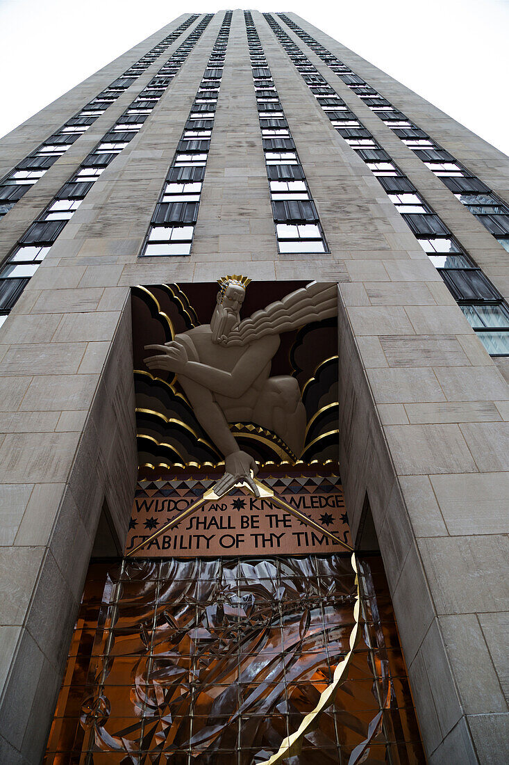 GE-Gebäude im Rockefeller Center, Midtown Manhattan, New York City, New York, USA