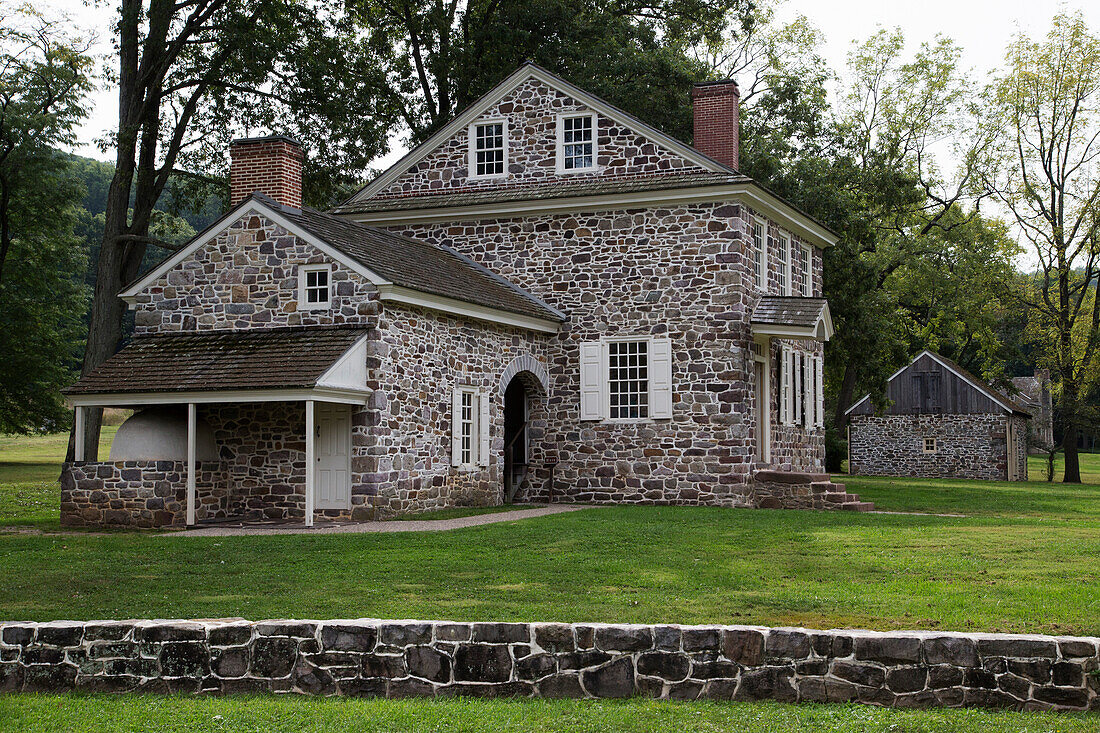 George Washingtons Hauptquartier, Valley Forge National Historical Park, Pennsylvania, USA