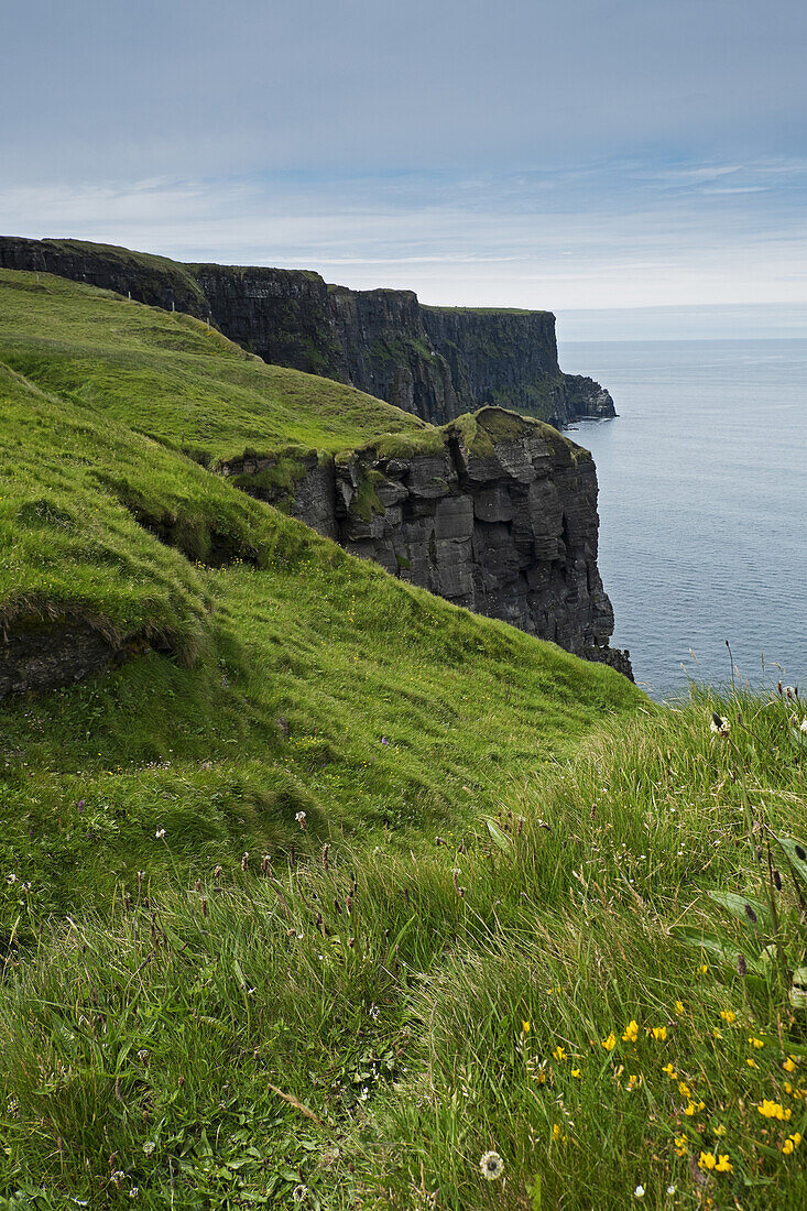 Pfad zu den Cliffs of Moher vom Küstendorf Doolin, Republik Irland
