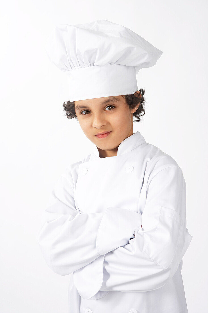 Boy Dressed Up as a Chef