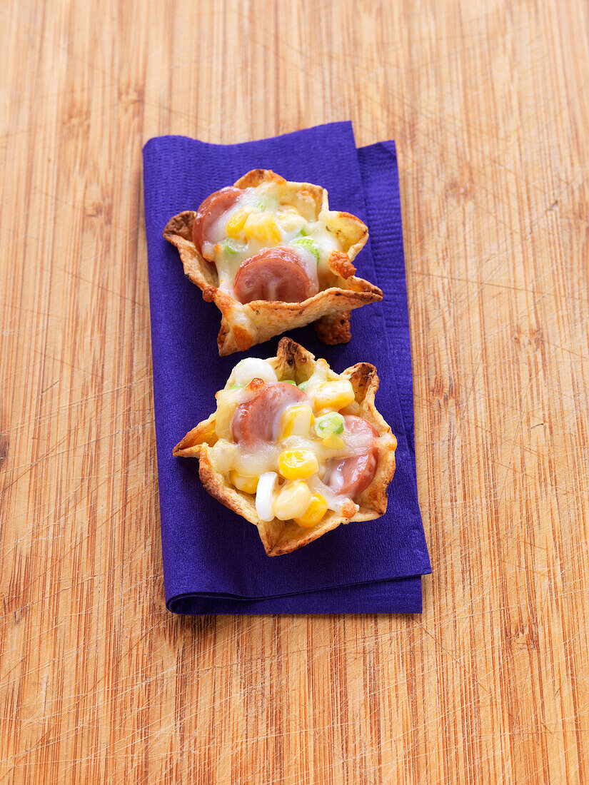 Appetizers on Cutting Board