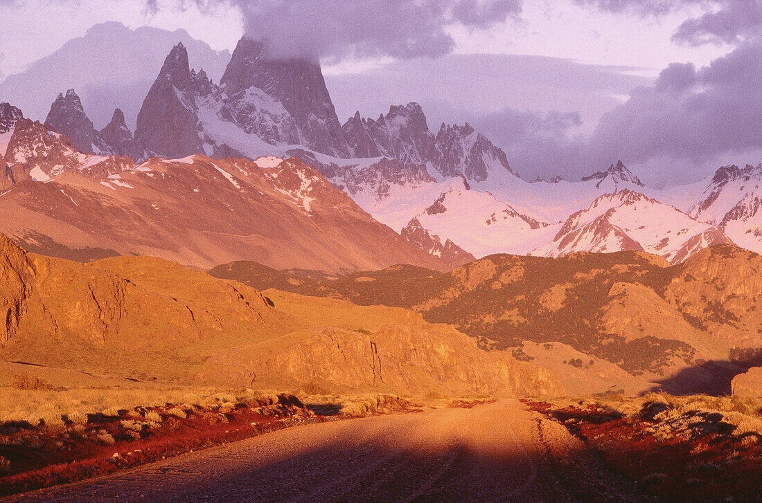 Straße zum Mt. Fitzroy, Los Glaciares National Park, Santa Cruz, Argentinien