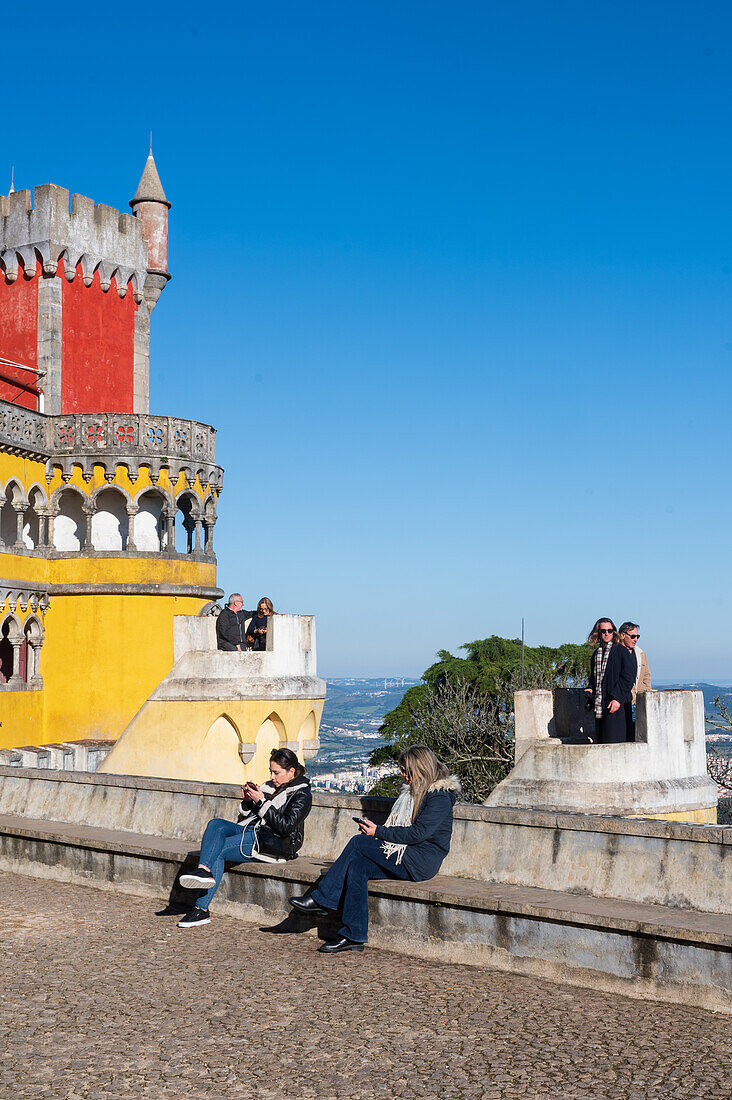 Park und Nationalpalast von Pena (Palacio de la Pena), Sintra, Portugal