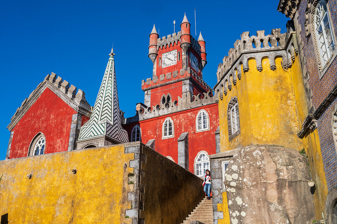 Park und Nationalpalast von Pena (Palacio de la Pena), Sintra, Portugal